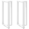 Patas de mesa bar forma T 2 uds acero blanco 60x35x(111-112) cm 1