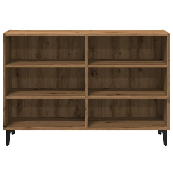 Aparador de madera de ingeniería roble artisan 103.5x35x70 cm M 5