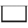 Pés para mesa de centro em formato de U. 2 peças. preto. 70x (42-43) cm. aço 5