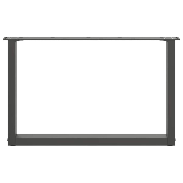 Pés para mesa de centro em forma de U. 2 peças. antracite. 70x (42-43) cm. aço M 5