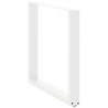 Patas de mesa de centro forma U 2uds acero blanco 90x(72-73) cm 4