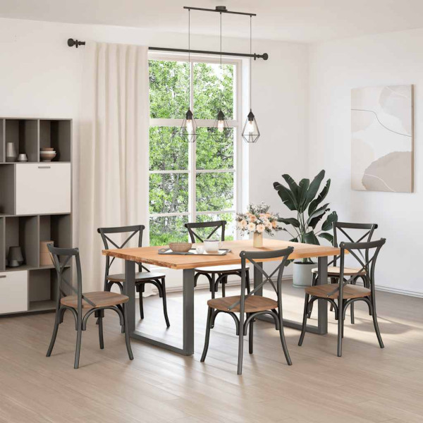 Pés para mesa de jantar em formato de U. 2 peças. antracite. 100x(72-73) cm. aço M 2