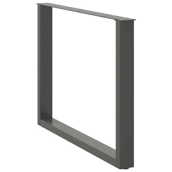 Pés para mesa de jantar em formato de U. 2 peças. antracite. 100x(72-73) cm. aço M 4