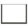 Patas mesa centro forma U 2uds antracita 100x(72-73)cm acero 5