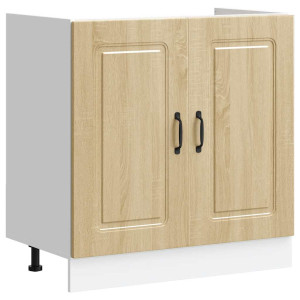 Mueble bajo para fregadero Kalmar roble sonoma 80x46x81.5 cm H