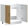 Mueble bajo para fregadero Kalmar roble sonoma 80x46x81.5 cm 5