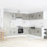 Mueble cocina Porto gris hormigón 14 pzas madera contrachapada 3