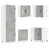 Mueble cocina Porto gris hormigón 14 pzas madera contrachapada 5