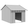 Casota para cães com telhado 83x130x85 cm aço galvanizado 1