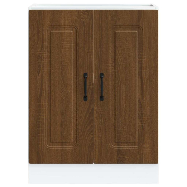 Mueble bajo para fregadero Kalmar roble marrón 60x46x81.5 cm M 4