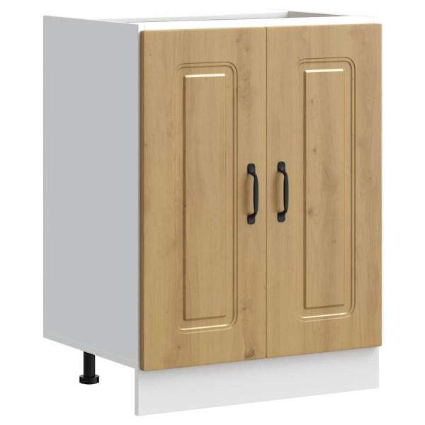 Mueble bajo para fregadero Kalmar roble artesanal 60x46x81.5 cm M 2