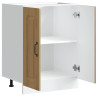 Mueble bajo para fregadero Kalmar roble artesanal 60x46x81.5 cm 5
