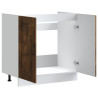 Mueble bajo para fregadero Kalmar roble ahumado 80x46x81.5 cm 5