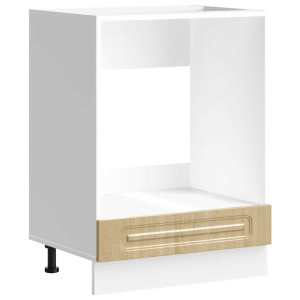 Mueble de horno Kalmar roble sonoma madera reconstituida H