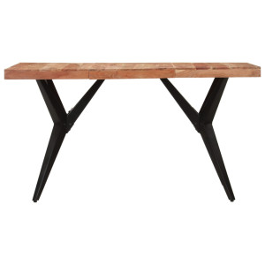 Mesa de comedor madera maciza de acacia negra 140x70x76 cm H