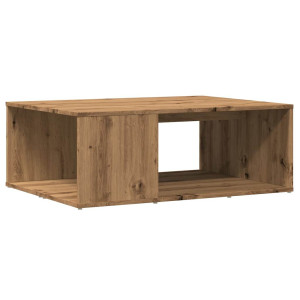 Mesa de centro madera de ingeniería roble artisan 90x67x33 cm H