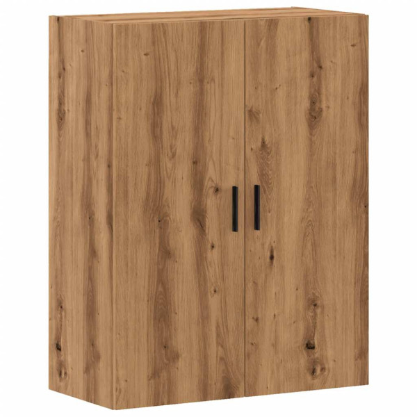 Armario de pared madera ingeniería marrón roble 69.5x34x90 cm M 2