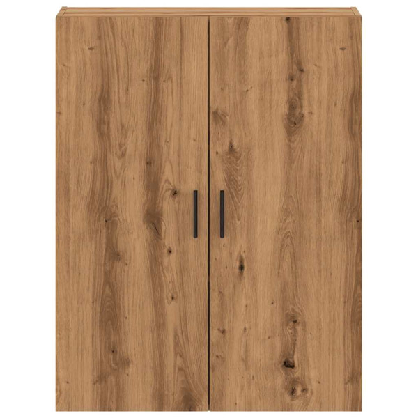 Armario de pared madera ingeniería marrón roble 69.5x34x90 cm M 4