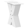 Patas de mesa de centro forma X 2uds acero blanco 40x(30-31) cm 4