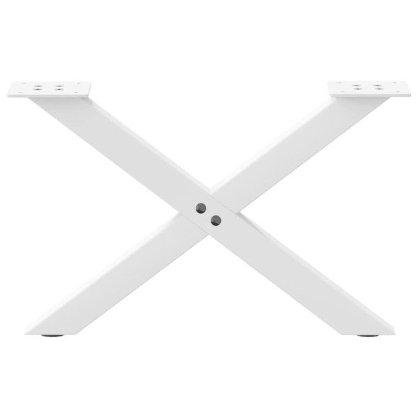 Pés para mesa de centro em formato de X. 2 peças. branco. 60x (30-31) cm. aço M 4