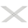 Pés para mesa de centro em formato de X. 2 peças. branco. 70x (42-43) cm. aço 5