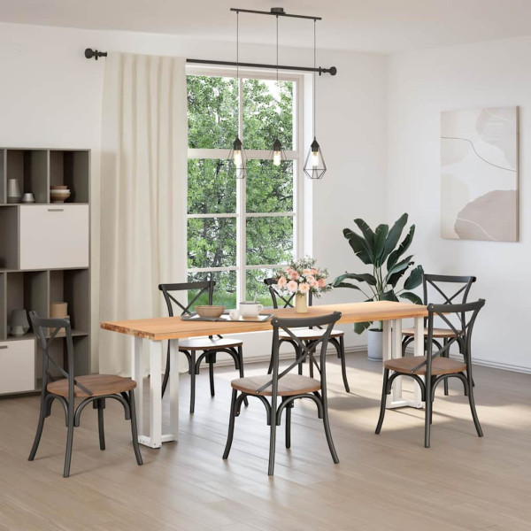 Pés de mesa de console em forma de T. 2 peças. branco. 38x25x(72-73) cm. aço M 2