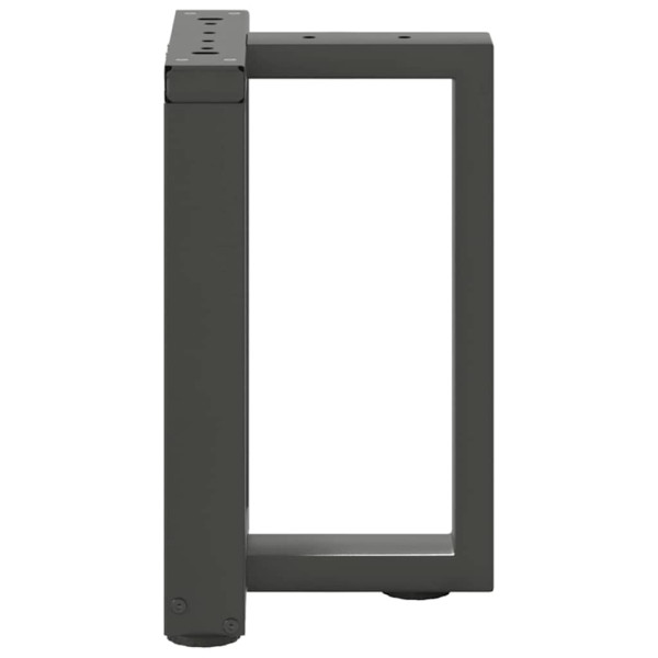 Pés para mesa de centro em forma de T. 2 peças. antracite. 38x25x(42-43) cm. aço M 5
