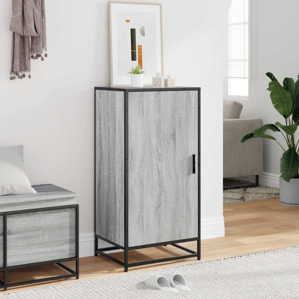 Mueble zapatero madera contrachapada gris sonoma 48x38x97.5 cm M 3