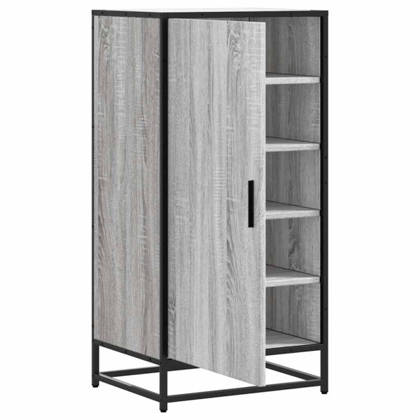 Mueble zapatero madera contrachapada gris sonoma 48x38x97.5 cm M 5