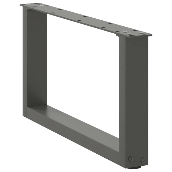 Pés para mesa de centro em forma de U. 2 peças. antracite. 60x(30-31) cm. aço M 4