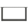 Pés para mesa de centro em forma de U. 2 peças. antracite. 60x(30-31) cm. aço 5