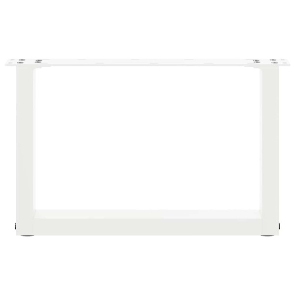 Pés para mesa de centro em formato de U. 2 peças. branco. 50x(30-31) cm. aço M 5