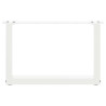 Pés para mesa de centro em formato de U. 2 peças. branco. 50x(30-31) cm. aço 5