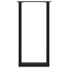 Pernas de mesa de centro em formato de U 2 peças aço preto 28x(72-73) cm 5