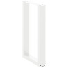 Patas para mesa centro forma U 2 uds acero blanco 50x(72-73) cm 4