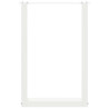 Pernas de mesa de centro em forma de U 2 peças aço branco 50x(72-73) cm 5