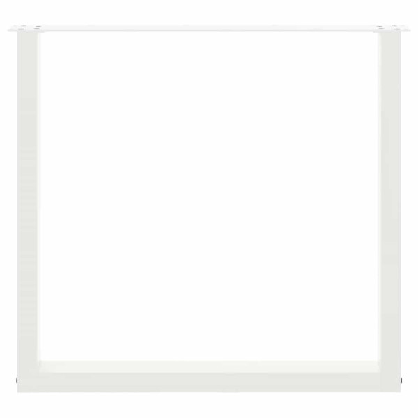 Pernas de mesa de centro em forma de U 2 unidades aço branco 80x(72-73) cm M 5