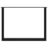 Pés para mesa de jantar em formato de U. 2 peças. preto. 100x(72-73) cm. aço 5