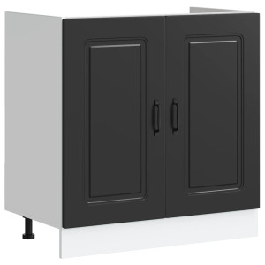 Mueble bajo para fregadero Kalmar negro 80x46x81.5 cm H