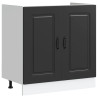 Mueble bajo para fregadero Kalmar negro 80x46x81.5 cm 2