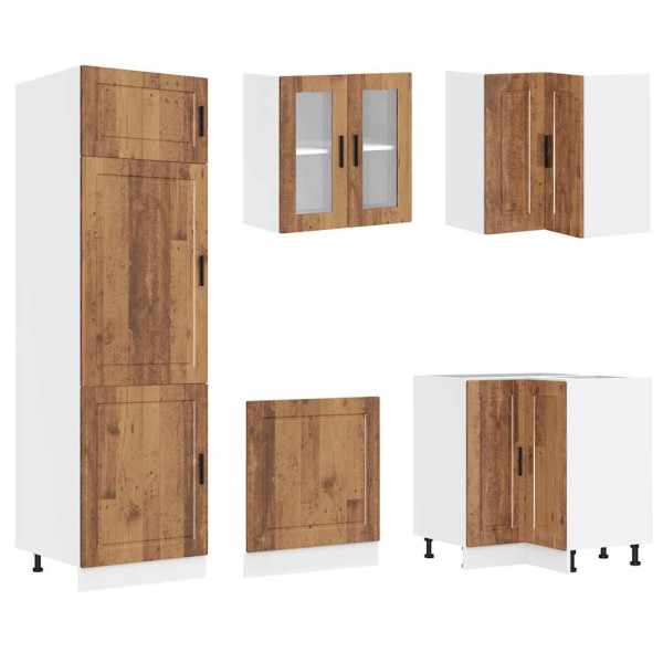 Mueble cocina Porto madera vieja 14 pzas madera contrachapada M 5