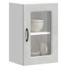 Armario pared cocina puerta de cristal Kalmar gris hormigón 1