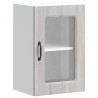 Armario pared cocina puerta de cristal Kalmar sonoma gris 2