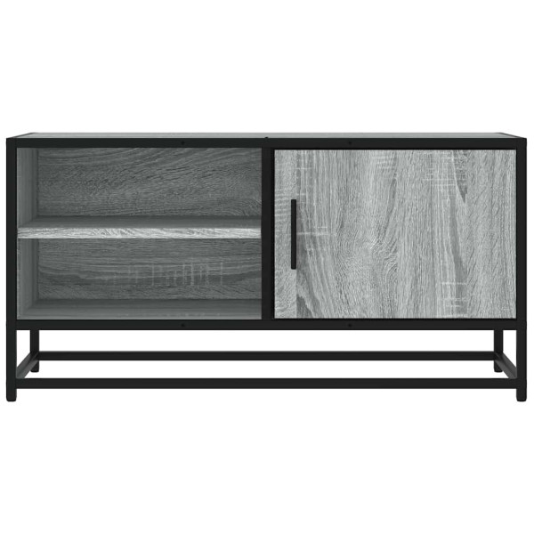 Móvel p/ TV 80x34.5x40 cm deriv. madeira/metal cinzento sonoma M 4