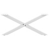 Pés para mesa de centro em formato de X. 2 peças. branco. 70x (30-31) cm. aço 5