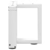Pés para mesa de centro em forma de T. 2 peças. branco. 30x25x(30-31) cm. aço 3