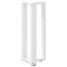 Pés de mesa de console em forma de T. 2 peças. branco. 25x28x(72-73) cm. aço 4