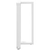 Pés de mesa de bar em forma de T. 2 peças. branco. 60x35x(90-91) cm. aço 5