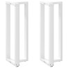 Pés de mesa de bar em forma de T. 2 peças. branco. 40x35x(110-111) cm. aço 1