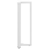 Pés de mesa de bar em forma de T. 2 peças. branco. 40x35x(110-111) cm. aço 5